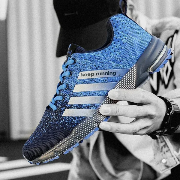 Men Sneakers Fashion Breathable Mesh Comfortable Black Sports Shoes Anti-Slip Outdoor Casual Running Mens Shoe Zapatillas Hombre - Image 2