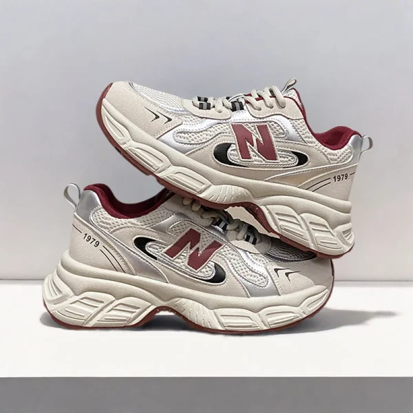 Women's2025Summer Breathable Comfortable High Quality Spring New Fashion Low Top Breathable Clunky Sneakers Pumps Lightweight