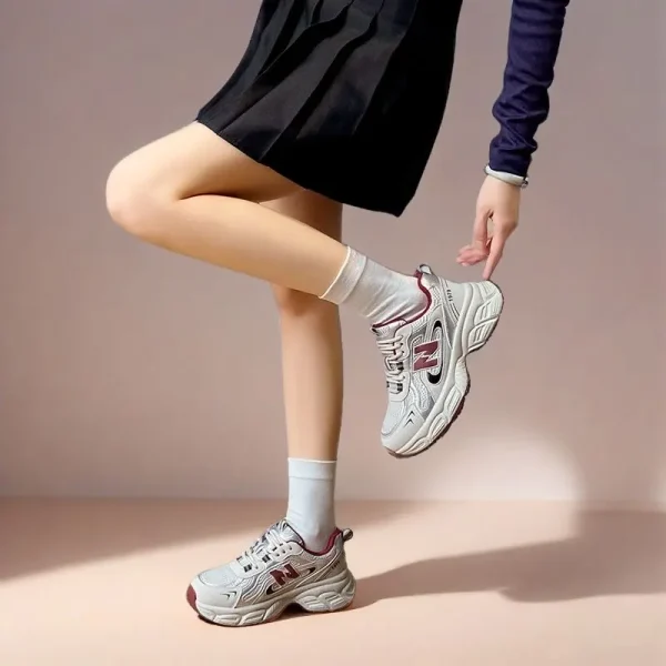 Women's2025Summer Breathable Comfortable High Quality Spring New Fashion Low Top Breathable Clunky Sneakers Pumps Lightweight - Image 6