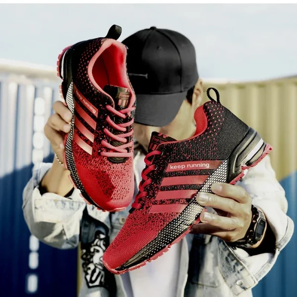 Men Sneakers Fashion Breathable Mesh Comfortable Black Sports Shoes Anti-Slip Outdoor Casual Running Mens Shoe Zapatillas Hombre - Image 6