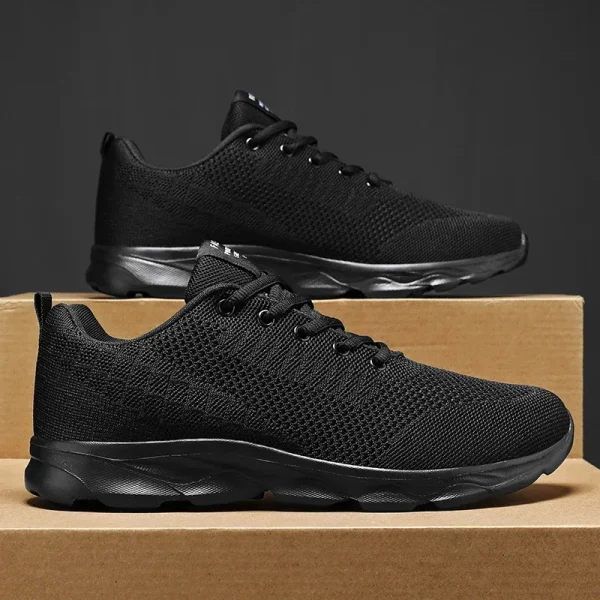 New Men's Shoes Breathable Casual Sneakers Summer White Running Shoes Lightweight Soft Sports Shoe for Male Large Size 35-45 - Image 3