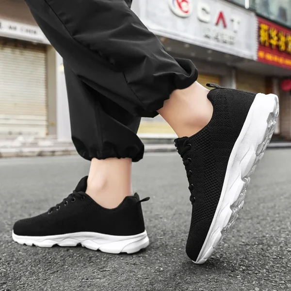 New Men's Shoes Breathable Casual Sneakers Summer White Running Shoes Lightweight Soft Sports Shoe for Male Large Size 35-45 - Image 4