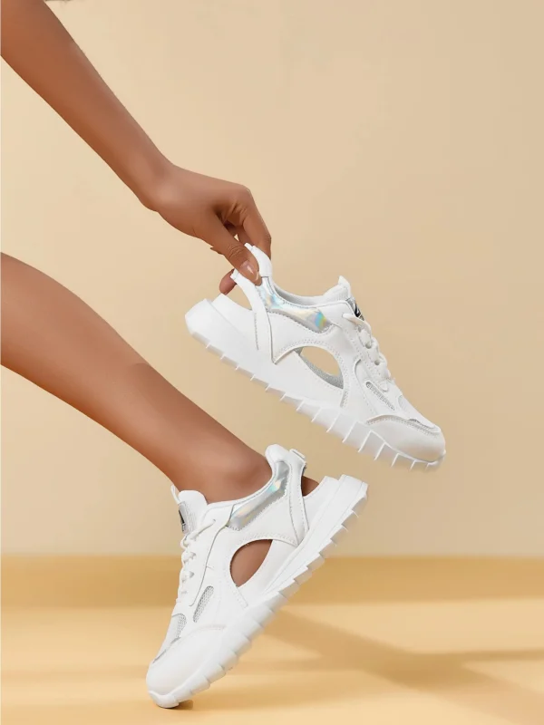 Women's Breathable Thick-Sole Sneakers w/Durable Design, Outdoor Running/Walking Shoes for Gym & Daily Wear - Stylish Comfort - Image 5