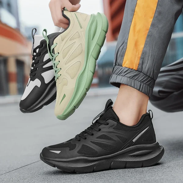 Unisex Summer Running Shoes Lightweight Men Women Fashion Sneakers Original Trainer Breathable EVA Elastic Lace Up Sports Shoes - Image 6