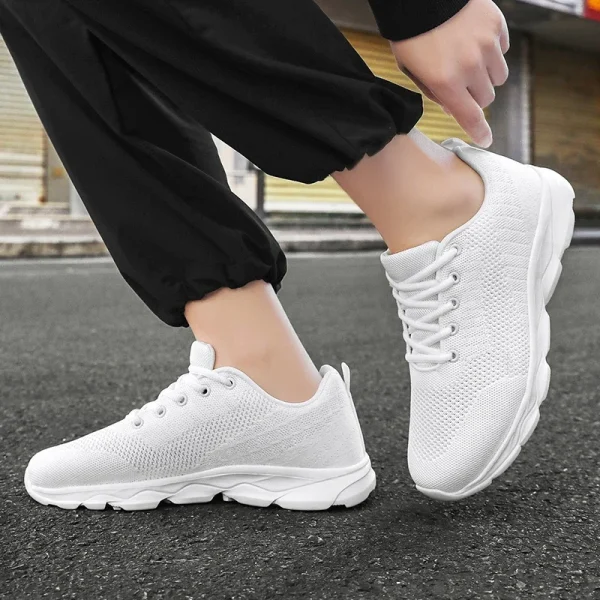 New Men's Shoes Breathable Casual Sneakers Summer White Running Shoes Lightweight Soft Sports Shoe for Male Large Size 35-45 - Image 6