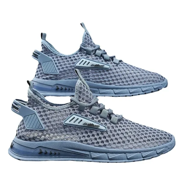 Men's Shoes Summer Hollow Mesh Breathable Shoes Men Casual Sports Running Sneakers Fashion Comfortable Mens Beach Shoes - Image 4