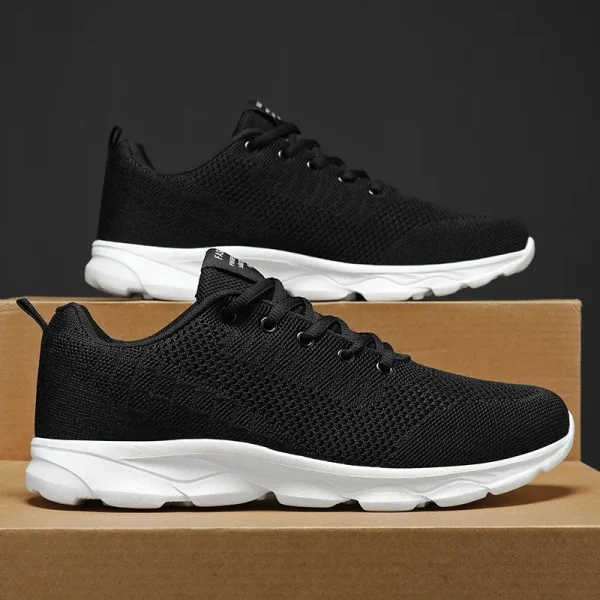 New Men's Shoes Breathable Casual Sneakers Summer White Running Shoes Lightweight Soft Sports Shoe for Male Large Size 35-45 - Image 2