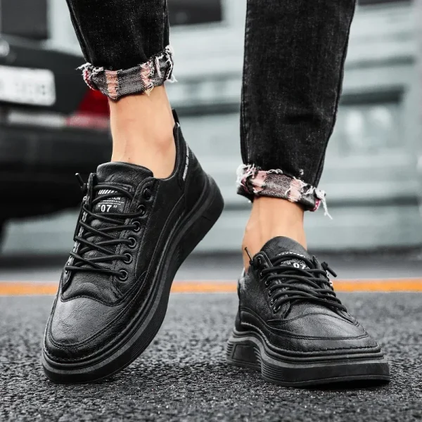 Unisex White Sneakers Summer Lace Up Thick Bottom Casual Flats Anti-slip Outdoor Walking Sports Board Shoes Sapatos Femininos - Image 6