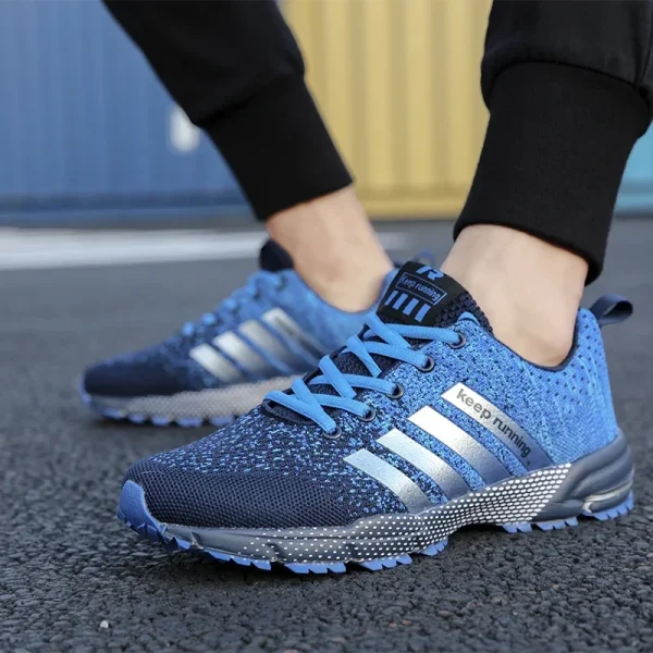 Men Sneakers Fashion Breathable Mesh Comfortable Black Sports Shoes Anti-Slip Outdoor Casual Running Mens Shoe Zapatillas Hombre - Image 3