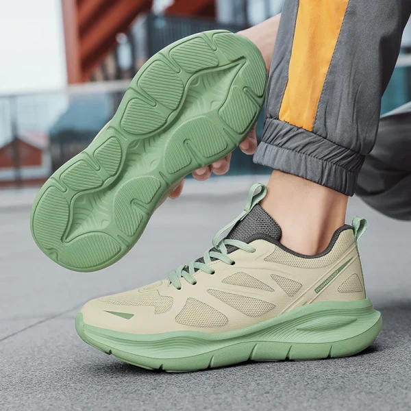 Unisex Summer Running Shoes Lightweight Men Women Fashion Sneakers Original Trainer Breathable EVA Elastic Lace Up Sports Shoes - Image 4